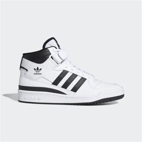 adidas Originals – Forum Mid – Sneaker in Weiß und Grau 